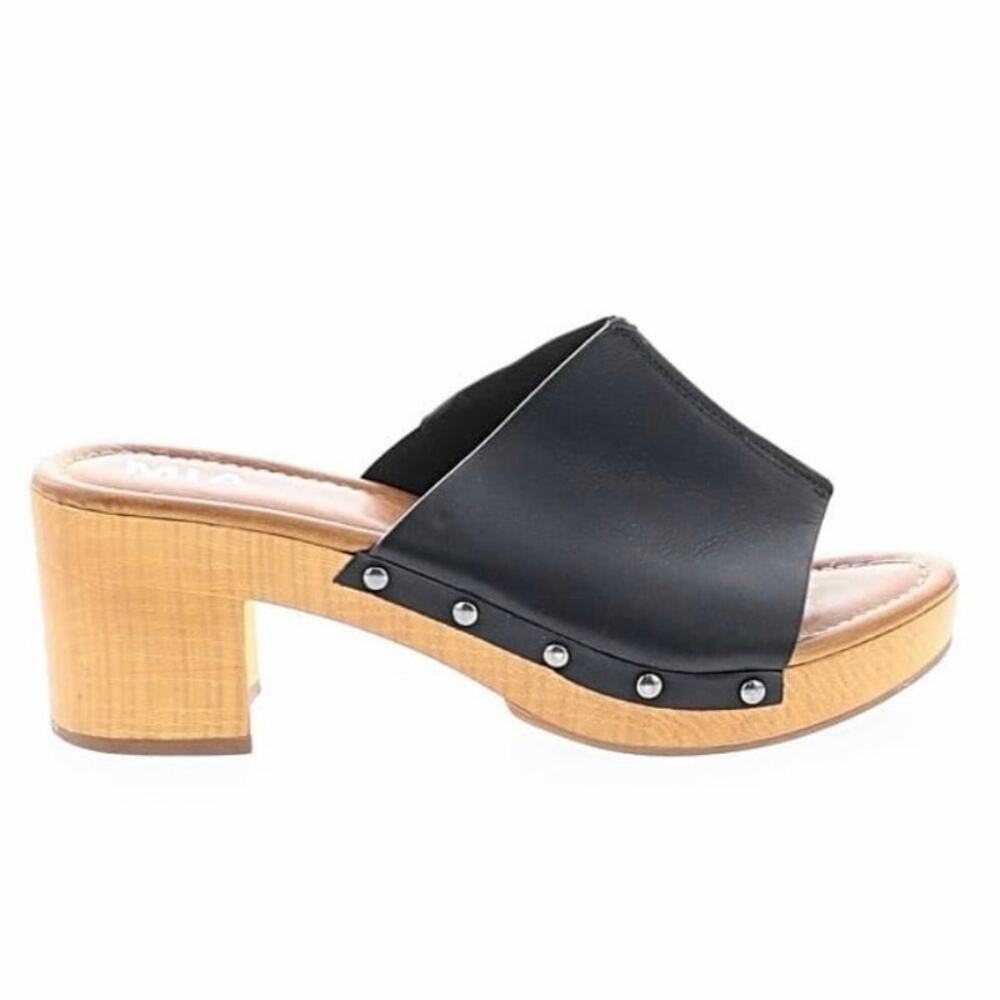 MIA 10 Merel Black Malta Chunky Sandals